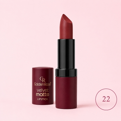خرید رژ لب جامد گلدن رز مدل مات ولوت Velvet Matte | نیلوا